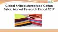 Global knitted mercerized cotton fabric market research report 2017 PowerPoint PPT Presentation