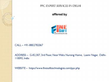 PPC Expert Services in Delhi