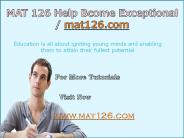 MAT 126 Help Bcome Exceptional / mat126.com