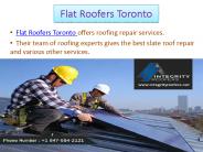 Best Flat Roofers Toronto