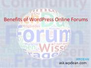 Wordpress Help Forum Online And Their Benefits