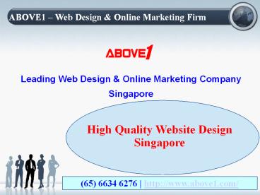 Singapore's Excited Offers On Website Design & Development Services