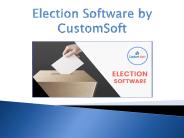 Election Software by CustomSoft