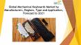 24 Market Reports: Global Mechanical Keyboards Market by Manufacturers, Regions, Type and Application, Forecast to 2021 PowerPoint PPT Presentation