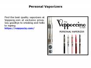 Personal Vaporizers