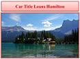Car Title Loans Hamilton PowerPoint PPT Presentation