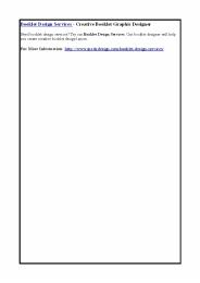 Booklet Design Services - Creative Booklet Graphic Designer