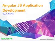 Angular JS Application Development - Mobiloitte