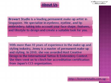 Eyebrow Embroidery Singapore