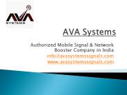 AVA Systems - Mobile Signal & Network Booster Company