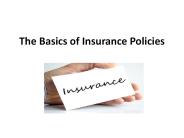 The Basics of Insurance Policies