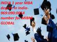 INDIA 1 year MBA degree in India-969:090:0054 number for MIBM GLOBAL PowerPoint PPT Presentation