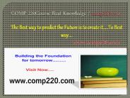 COMP 220Course Real Knowledge / comp220.com