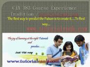 CJA 383 Course Experience Tradition /tutorialrank.com