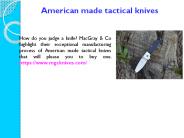 Best American Made Pocket Knives