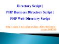 Directory Script | PHP Business Directory Script | PHP Web Directory Script PowerPoint PPT Presentation