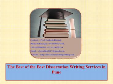 The Best of the Best Dissertation Writing Services in Pune