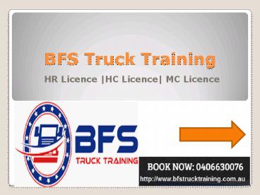Join Heavy Combination (HC) Licence Training Course