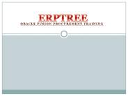 Oracle Fusion Procurement Training