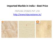 Imported Marble in India – Best Price
