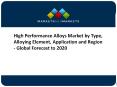 High Performance Alloys Market worth 9,698.35 Million USD by 2020 PowerPoint PPT Presentation