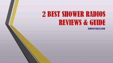 2 Best Shower Radio Reviews and Guide