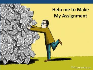 Make My Assignment Online in USA by Tops Assignment Makers of USA