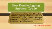 Best double jogging strollers top 10