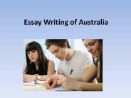 Essay Writing of Australia
