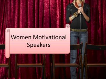 Women Motivational Speakers