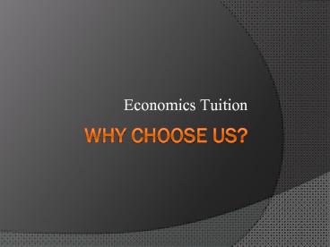 Economics Group Tuition