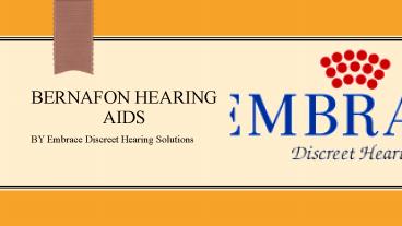 Bernafon hearing aids