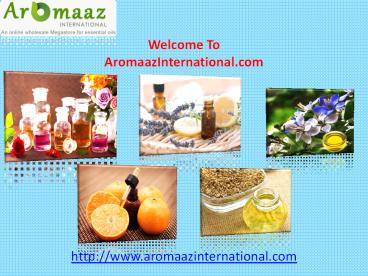 Pure & Natural Essential oils Manufacturer and Suppliers