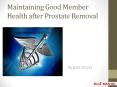 Maintaining Good Member Health after Prostate Removal PowerPoint PPT Presentation