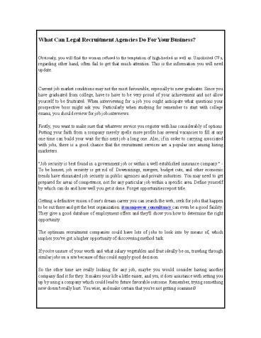 What Can Legal Recruitment Agencies Do For Your Business? (1)