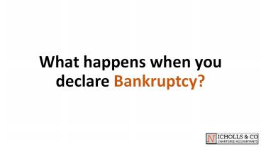 What happens when you declare bankruptcy? (1)