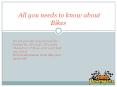 Know about bikes PowerPoint PPT Presentation