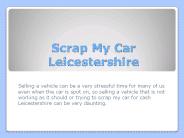 Scrap My Car Leicestershire