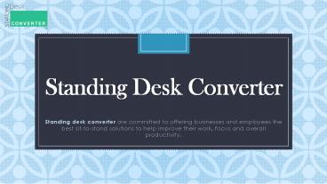 Standing Desk Converter