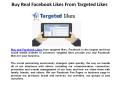 Buy Real Facebook Likes From Targeted Likes