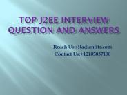 J2EE Interview Questions
