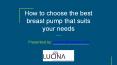 How to choose the best breast pump that suits your needs PowerPoint PPT Presentation