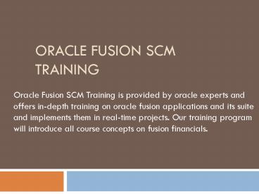Oracle Fusion SCM Training (1)