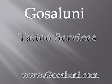 Tattoo Services at Home In hyderabad