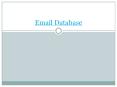 Email List for effective marketing PowerPoint PPT Presentation