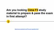 Cima F3 Dumps