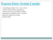 Express Entry Canada Visa