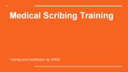 Medical Scribing Training by CPMS