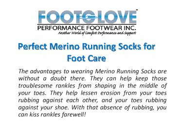 Perfect Merino Running Socks for Foot Care