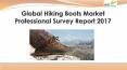 Global hiking boots market professional survey report 2017 PowerPoint PPT Presentation